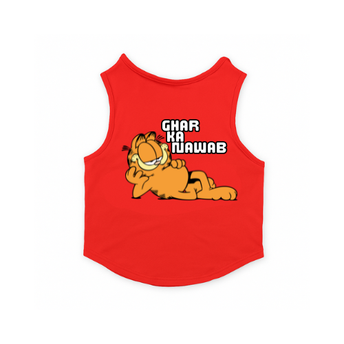 Furrobe Printed Cat T-shirt (Ghar ka nawab)